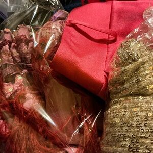 Vibrant Pink and Gold Sequin Dress